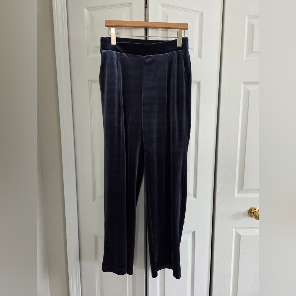 LOFT Midnight Blue Velvet Pants